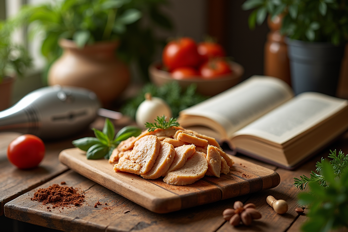 poulet haché