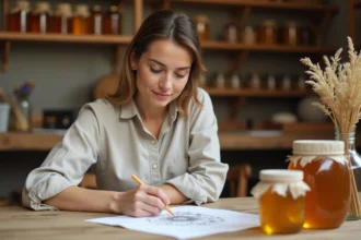 Étiquettes de miel créatives et attrayantes pour un marketing efficace